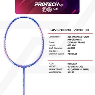 PROTECH Badminton Racket - Wyvern Ace 8 (4UG2)(MAX 36LBS) (FREE String + Grip + Bag)