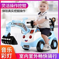 Children's Toy Excavator Ride-On Toy Car Large Excavator Ride-On for Boys and Girls Construction Veh