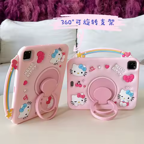 For Honor Pad X8A X9 11 Inch X9A X9 Pro 11.5 Inch X7 8.7 Cute 3D Cartoon Hello Kitty Melody Silicone