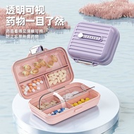 Pill Box Portable Medicine Pill Box Carry Three Meals a Day Sealed Mini Pill Box-Fashion Collection Accord