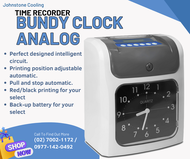 Analog Time Recorder Attendance Bundy Clock Payroll with 100 Pcs. Cards