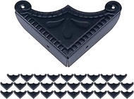 T Tulead 30PCS Box Corner Guard Furniture Edge Protectors 1.89"×1.89"×0.43" Black Corner Guard Cover