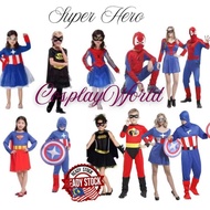 Cosplayworld Costume Spider Captain Batgirl Wonder Girl Superhero Boy And Girls Kids And Adult