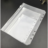 A5 / A6 /A7 Transparent Loose Leaf Bag PVC Pull edge bag Waterproof document bag business card Zippe