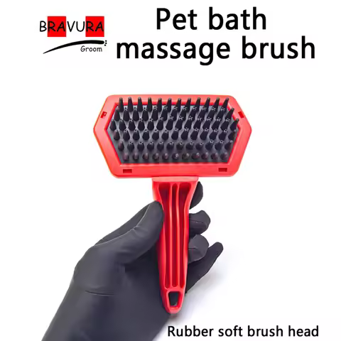 Pet bath brush dog bath brush, beauty products comb cat and dog comb pet beautician cleaning product