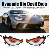 Car Sticker Light Windshield Train Car Car Sticker Dynamic LED Display Eye Devil