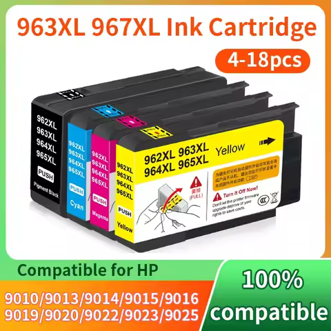 963 967 XL 963XL 967XL For HP963 HP967 Inkjet Ink Cartridge Compatible for HP OfficeJet Pro 9010 901