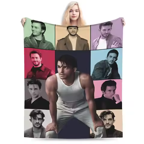 Jonathan Bailey Flannel Blanket Winter Warm Soft Throw Blanket for Child Outdoor Graphic Bedspread S