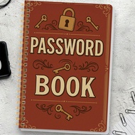 1pc A5 Password Book Hardcover, 5.2" X 7.6" Advanced Password Keeper And Manager With Inner Pocket &
