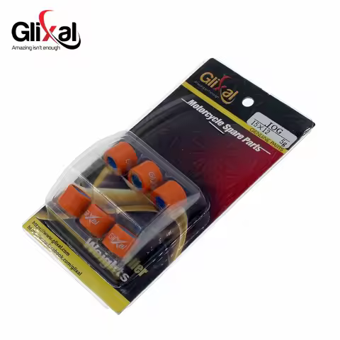 Glixal 15X12mm High Performance Racing Variator Roller Weights Set 1PE40QMB Minarelli Jog 50cc 2-Str