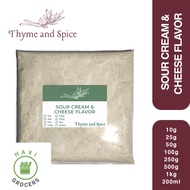 [POUCH] Sourcream & Cheese Flavor Powder 25 50 100G (Fries/Wings Flavoring Powder) Seasoning