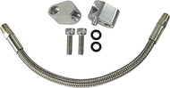 ICT Billet LS Engine 3-Bolt DBC DBW Gen 3 Throttle Body Bypass Steel Braided Hose Kit Coolant Crosso
