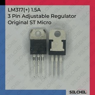 LM317 LM337 Regulator adjustable Tegangan Positif Negatif 1.5A Adjustable Original ST Micro