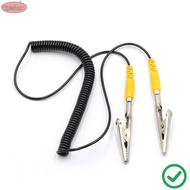 XUESHAN Anti-Static ESD Grounding Cable, 180cm / 71" PU,Metal Coiled Cord, Long Life Span Male-to-Fe