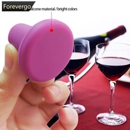 FOREVERGO Wine Bottle Stopper Bar Sealing Champagne Beers Cap Plug Seal Lids Reusable Leakproof Silicone Sealer Wine Fresh Saver L1M1