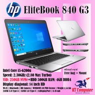 HP EliteBook 840 G3 | Core i5-6200u | SSD 250GB NVMe +HDD | Wi-Fi | Bluetooth | HD Camera | โน๊ทบุ๊ค(Notebook) แล็ปท็อป(Laptop) มือสอง ถูก ดี มีรูปสินค้าตัวจริงให้ดูทุกตัว