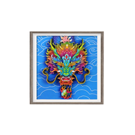 Original Longyu Four Seas Real 3D Three-Dimensional Paper Art Painting Handmade Creative Table Ornaments Gift Dragon Year Mascot