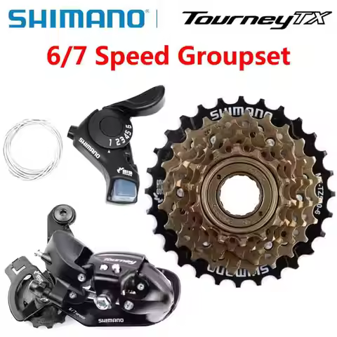SHIMANO Tourney 6v 7v Groupset 6/7 Speed SL TX30 shifters RD TY300 Rear Derailleur MF TZ500 Freewhee