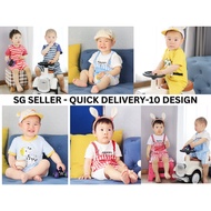 【SG Ready Stock- Free Normal Singpost Mail】Size 0~18M (59-90) New Born -Unisex Baby Romper Jumpsuit 