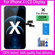 OLED Pantalla for iphone X LCD Display Touch Screen Digitizer Assembly for iPhone X LCD Replacement 