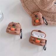 Cute capybara Airpods Case Airpods Pro 2 Case Protection AirPods 3 Case Silicone Portable Airpods Cover Wireless