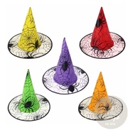 Witch Hat Halloween Spider Web Witch Halloween Costume Kids and Adults Harpot Harry Potter Hat Cospl