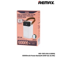 REMAX Fast Charging 60000mAh Built In Cable 20W+22.5W Powerbank RPP-565 Lesu ll Series Large Capacit
