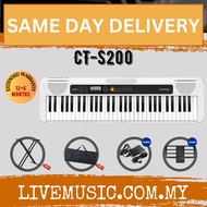 Casio CTS200 61-Keys Casiotone Keyboard with Keyboard Stand, Damper pedal, Headphone And Bag - White