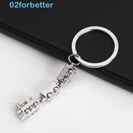 FORBETTER Mini Train Model Alloy Keychain, Alloy Metal Movable Joint Train Keyring, Small Gift Perso