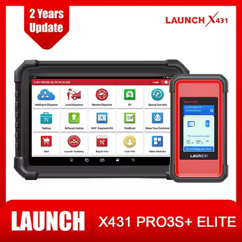 LAUNCH X431 PRO3S+ ELITE Car Diagnostic Tools J2534,Topology Map,Online Coding,ECU CAN FD DOIP Autom