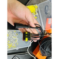 VF3 5pin taillight connector with super soft fireproof 18AWG wire