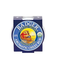 Sáp dầu bôi ngực hữu cơ BADGER organic Chest Rub balm -  21g 56g - KHÔNG làm ấm nóng da