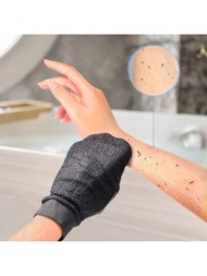 韓國去除死皮角質拋光手套。 100%粘胺深層去角質手套 - 非常適合身體磨砂，毛孔角化和自助美黑。 輕鬆平滑皮膚表面。