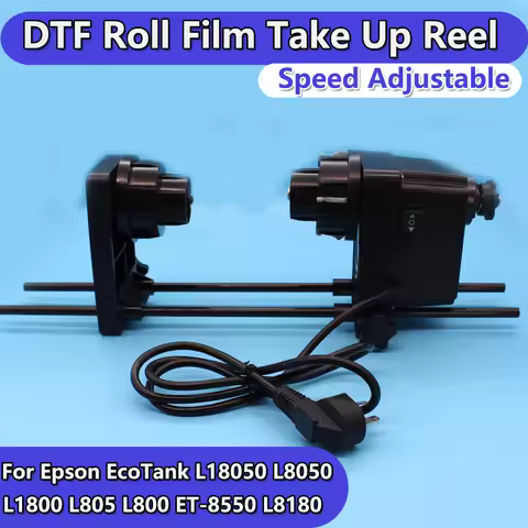 DTF Printed Roll Film Take Up Reel For Epson L18050 18100 ET-8550 L8050 L1800 L805 L800 R1390 Film R
