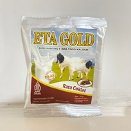 Eta Gold Milk, 100% ORI ETAWA Goat Milk, High PROTEIN Milk, HALAL Goat Milk, Goat Milk Variant Flavor, Efficacious Milk, No Preservative Milk, Natural Ingredients Milk, SACHET Goat Milk, PREMIUM Milk, Eta Gold Flavored Milk Chocolate