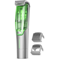 Vacuum Beard Trimmer for Men – 2-Speed Adjustable Suction & Power, IPX6 Waterproof Wet/Dry Cordless 