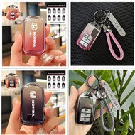 Honda Accord CR-V XR-V Odyssey Vezel Jade Crider Fit New Soft TPU Car Remote Key Case Cover Shell Fob for Honda Vezel City Civic Jazz BRV BR-V HRV Protector Car Accessories