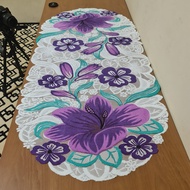 Taplak Meja OVAL Minimalis Modern Atau Taplak Meja Ruang Tamu Karakter | Table Runner Homemade | Tap