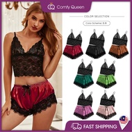 [ComfyQueen] Women Lace Sexy Nightwear Lingerie Baju Tidur Seksi Wanita