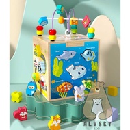 Montessori CHILDREN'S EDUCATIONAL TOYS BUSY BOX MELATIH MOTORIK MULTIFUNCTION CHILDREN / WOODEN BUSY