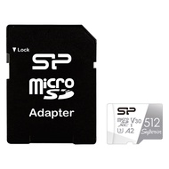 Silicon Power 廣穎電通 Superior microSD U3 A2 V30 4K 高耐用小卡 記憶卡 含轉卡  512GB  1個