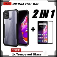 CASE HARD CASE INFINIX HOT 10S FREE TEMPERED GLASS PREMIUM CASE