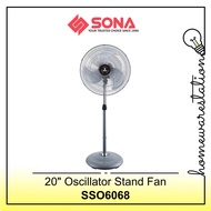 Sona 20 Inch Oscillator Stand Fan (ALLOYBLADE) High Power SSO6068 SSO 6068