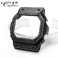 เคสสายนาฬิกาคาสิโอ GX-56สำหรับคาสิโอ G-SHOCK ดัดแปลง gxw56สแตนเลสแกะสลักลาย Paisley