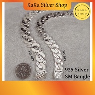 Original 925 Silver SM Bracelet Bangle For Men (440/480SM) | Gelang Tangan SM Bangle Lelaki Perak 925 | Ready Stock