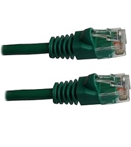 Xavier CAT5GN-07 CAT5e, Ethernet Patch Cable Molded Snagless Boots, Internet Cable, 7', Green
