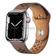 สายหนังสำหรับสายรัดข้อมือ Apple Watchสายรัดข้อมือสำหรับ IWatch 3 4 5 6 Se ขนาด40มม. 44มม. 45มม. 41มม. 42มม. 38มม. 44มม.