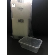 SW/TEKA-750ml Rectangular Container with Lid [ 50sets± ] A750 Disposable Plastic Food Box -Bekas Mak
