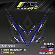 Decal Sticker Striping Variation Transparent Uv Mio Soul Carburetor 2006-2012 Mio Soul 115 Mio Soul 