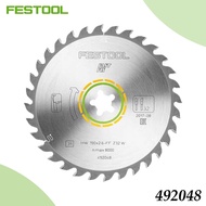 ใบเลื่อยวงเดือน Festool 492048 สำหรับงานไม้ ใบเลื่อยเคลือบคาร์ไบด์ สำหรับเลื่อย Festool งานไม้และงาน